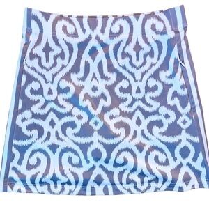 GRETCHEN SCOTT Designs Skippy Skort Size XS in Arabesque Print Pewter Gray